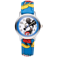 Montre pour enfants en alliage de dessin animé, cadran personnalisé, aiguilles à mouvement quartz, bracelet en cuir, cadeau pour enfants, OEM ODM