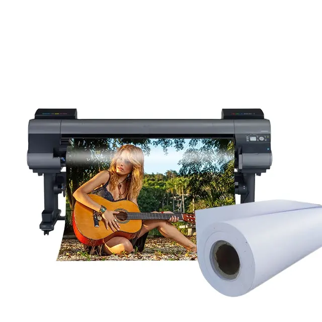 Grootformaat Hars Gecoat Inkjet Fotopapier 240gsm Rc Glanzende Fotopapierrollen