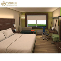 Meubles de chambre d'hôtel 5 étoiles en chêne massif, design contemporain écologique, ensembles personnalisés OEM/ODM pour appartements commerciaux