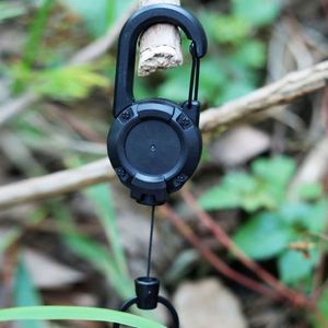 Retractable Iron Lanyard Keychain with Flower Design-Portable Anti-lost Key Holder for <b>Backpacks</b> & Fishing Gear - Product Image 3