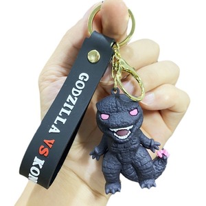 Mới Đến Godzillas 3D Phim Hoạt Hình <span class=keywords><strong>Keychain</strong></span> Mặt Dây Chuyền PVC <span class=keywords><strong>Silicone</strong></span> Cao Su Keyring Thân Thiện Với Môi Bền Cho Xe Túi Món Quà Nhỏ - Product Image 5