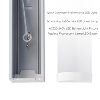 Barre lumineuse LED 1200 mm (4 pieds) 28W, remplacement fluorescent, IP20, 150lm/W, pilote OSRAM, pour entrepôt et supermarché, garantie 5 ans