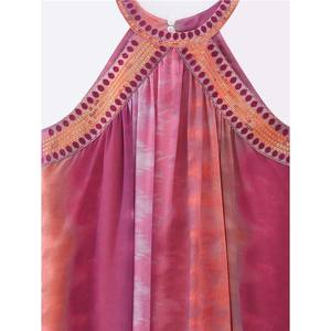 Lady Casual Tie-Dye Shiny Sequin Sleeveless A-Line Dress Léopard Loose for Autumn Summer Beach Bohemia Chiffon Dresses for Women - Product Image 2