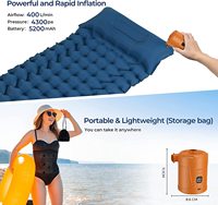 Superventas bomba de colchón de aire bola para caminar piscina barco bomba de aire eléctrica automática