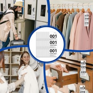 Áo khoác và mũ kiểm tra vé số lượng lớn màu giấy Áo khoác phòng áo khoác số kiểm tra thẻ yêu cầu vé - Product Image 5