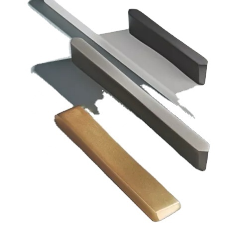 Modern Linear Bar Cabinet Handles Zinc Alloy PVD Brushed Brass Satin Nickel Matt Black Kitchen Drawer Pulls