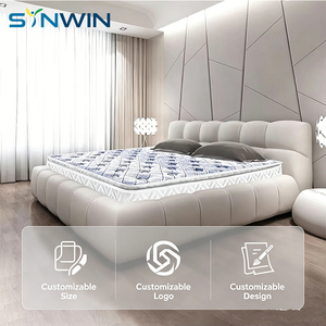 <span class=keywords><strong>Matelas</strong></span> Bamboobrandmattress <span class=keywords><strong>avec</strong></span> surmatelas, taille double, 5 zones, ressorts ensachés, cadre de lit - Product Image 1