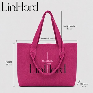 Borsa tote rettangolare in maglia all'ingrosso per shopping, corrieri di messaggistica e uscite casual, per collezioni di borse da donna e <span class=keywords><strong>moda</strong></span>. - Product Image 4