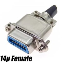 Conector Centronics Serie 57 Macho Hembra CN14/24/36/50P, Adaptadores de Cable para Impresora y Computadora con Cubierta Metálica