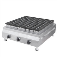 Machine à mini-crêpes à gaz 100 trous à prix compétitif en acier inoxydable, autres machines à snacks pour usage domestique et restaurants