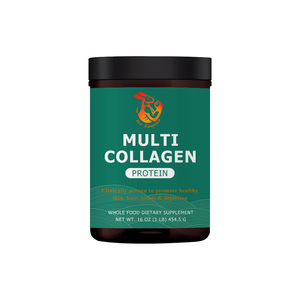 Poudre de protéines multi-collagène OEM ODM avec 4 sources alimentaires réelles, 10 types de collagène, favorise la santé des cheveux, des articulations, de la peau, de l'intestin et des ongles - Product Image 1