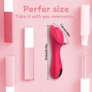 Vibrateur à LED en forme de rose, stimulateur clitoridien, point G, mamelon, gode vibrant, <span class=keywords><strong>massage</strong></span> pour femmes - Product Image 5