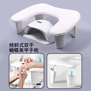 Nuevo Reposabrazos Profesional para Uñas, Estilo Ruso, Multifuncional, Inclinado, con Almohada Suave de Gel en Forma de Mariposa para Salón de Uñas - Product Image 4