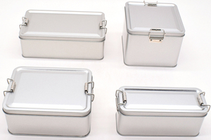 Tùy Chỉnh Mạ Hộp Thiếc Với Nắp Hình Vuông Kim Loại Hộp Quà Tặng Cho Sô Cô La Trà Kẹo Bánh Mỹ Phẩm Sữa 100Ml Công Suất - Product Image 2