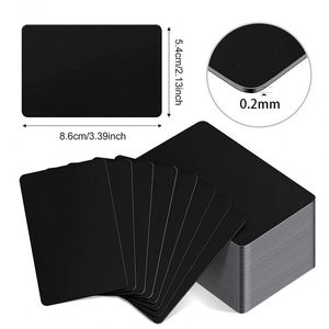 Plaque signalétique en aluminium gravée au laser en gros, carte de visite personnalisée avec logo, carte de visite publicitaire en métal - Product Image 2