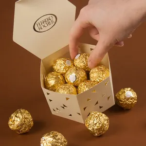 批发纸盒para fresh con巧克力豪华食品饼干甜枣包装巧克力空纸盒