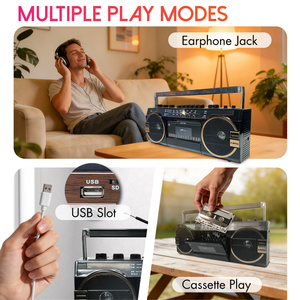 Px-149 Eletree Double 4 pistes pont de bande Mp3 Micro Audio stéréo Mini Lecteur Radio Cassette <span class=keywords><strong>Cd</strong></span> magnétophone Lecteur Radio - Product Image 4