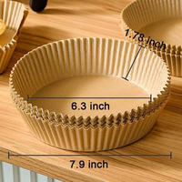 Papier sulfurisé carré jetable, écologique, résistant à la graisse, double face, imperméable, de qualité alimentaire, pour four et cuisson à air chaud
