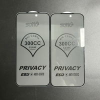 Protection d'écran en verre trempé ESD 300CC à grande courbure 0,55 mm pour iPhone 17 Pro Max, Samsung, Redmi, Infinix