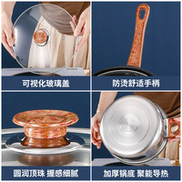 Ensemble de 12 ustensiles de cuisine, marmite à vapeur avec couvercle, ensemble de casseroles en acier inoxydable, ensembles de batterie de cuisine