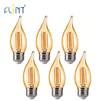 Ampoule LED à filament CA11 vintage dorée 2200K, 4W, dimmable, E26, 40W, de remplacement, pour lustre décoratif – Approvisionnement direct usine