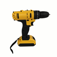 Perceuse sans fil 21V sans clé 10mm à une main avec moteur à balais, kit d'outils 24 pièces, vitesse variable, couple max 30Nm, support OEM/ODM