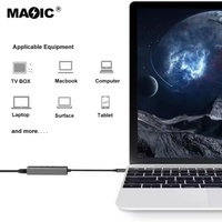 Base de Conexión 4 en 1 con 3 Puertos USB 3.0 y Adaptador Gigabit Ethernet para Laptop y Escritorio