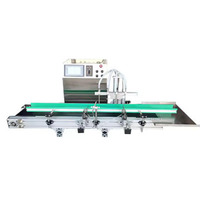 Machine de remplissage de bouteilles de détergent, d'huile, de liquide, de shampoing, à pompe magnétique automatique de bureau Zhongjie, 4 têtes, 3 L/min