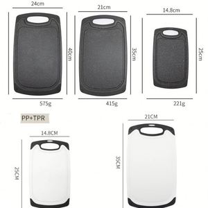 Tabla de cortar de 0,8 cm de espesor para cocina de plástico, tabla de cortar de plástico para cocina, juego de tabla de cortar de plástico - Product Image 1