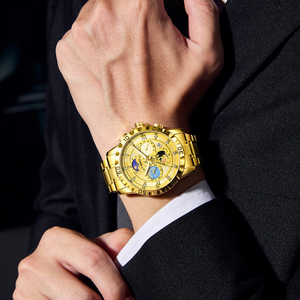 นาฬิกาสแตนเลสสุดหรูสำหรับผู้ชายนาฬิกาควอตซ์ดวง<span class=keywords><strong>ดาว</strong></span>แฟชั่นใหม่กันน้ำวันที่เรืองแสงสำหรับผู้ชาย - Product Image 3