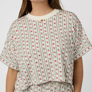 Ensemble de pyjamas d'été pour femmes, manches courtes, pantalon imprimé, vêtements de nuit, 2 ensembles, t-shirt décontracté pour femmes, vêtements de maison, vêtements de nuit en modal - Product Image 4