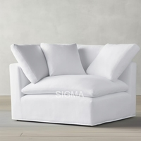 Canapé sectionnel au design de luxe Canapé simple Canapé doux minimaliste Fauteuil canapé modulaire nuage