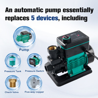 Pompe de surpression intelligente Soyue 0,5 CV en fer OEM à contrôle entièrement automatique haute pression PMZD-61 avec protection contre la pénurie d'eau pour usage domestique