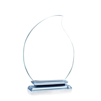 Nouveau produit personnalisé cristal artisanat cristal trophée récompense plaque trophée accepter logo personnalisé décoration de bureau