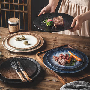 En stock Restaurant 8 pouces vaisselle en céramique assiette à salade plats assiettes à steak - Product Image 3