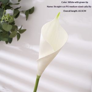 Fleur artificielle de lys calla vert, plante de simulation, vente en gros de fleurs artificielles pour décorations de mariage - Product Image 6