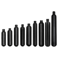 Cylindre d'air PCP en fibre de carbone de 0,5 L, matériau en alliage d'aluminium Al6061, réservoir intérieur en matériau composite en fibre de carbone
