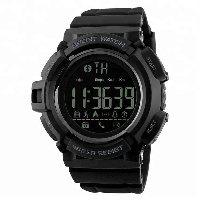 Skmei 1245 Wholesale Men Outdoor Sport Call Remind Reloj Waterproof Led Sports Smart Wrist Watch
