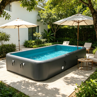 Piscine gonflable hors sol à structure rigide Drop Stitch, grande piscine gonflable extérieure, prix d'usine