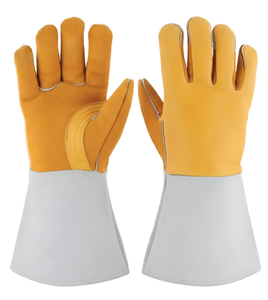 Nouvelles gants de soudure en cuir de vachette pleine fleur haute performance, résistants à l'abrasion, pour le travail hivernal et la manipulation de la viande - Product Image 1