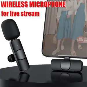 Micrófono inalámbrico Lavalier Clip para iPhone, Samsung, transmisión en vivo, grabación de Audio, gran oferta, nuevo