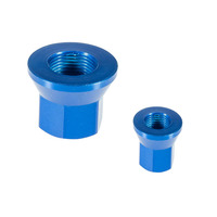 Écrou d'axe de vélo BMX OEM rouge anodisé 3/8" avant 14mm arrière, en alliage léger, de remplacement pour Stunt