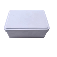 Boîte à biscuits rectangulaire avec charnière, qualité alimentaire, logo en relief, recyclable, 133x95x55mm, vernis brillant pour emballage et usage artisanal