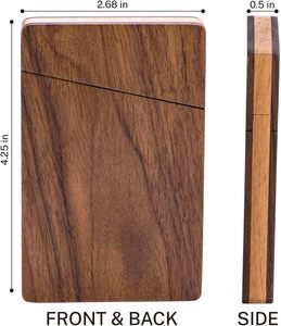 Hộp đựng danh thiếp bằng gỗ khắc chữ cá nhân hóa, quà tặng dành cho bố, bạn trai, người thân - Product Image 3