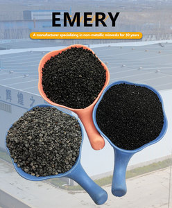 Khoáng sản Corundum đen tự nhiên 0.8mm 36 lưới cát đá đen hạt xỉ bột Vật liệu mài mòn hóa chất phụ trợ - Product Image 4