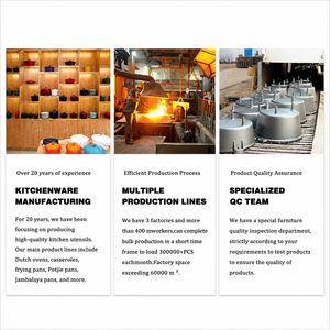 Casserole <span class=keywords><strong>en</strong></span> <span class=keywords><strong>fonte</strong></span> émaillée personnalisée OEM pour cuisinière à gaz et à <span class=keywords><strong>induction</strong></span> - Product Image 6