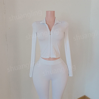 Body Dupe ensembles d'entraînement personnalisés vêtements de détente pour femmes veste jogging à capuche avec fermeture éclair pantalon évasé legging 2 pièces ensemble de survêtements pour femmes