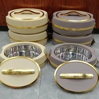 Ensemble de 3 casseroles isothermes de qualité supérieure 2L 2.5L 3L en acier inoxydable pour mijoter, faire bouillir, cuire au four, frire, rôtir et griller