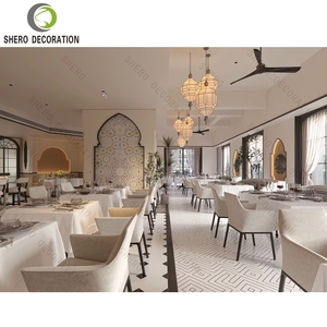 Luxury Restaurant <b>Bar</b> Display Showcase Customizable Cafeteria Interior Design <b>For</b> Restaurant Decoration - Product Image 4