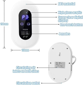 Purificador de Aire Reutilizable y Ecológico, Desodorizante con 4 Modos, Temporizador Automático, para Eliminar Olores de Gatos, Mascotas y Humo del Hogar, Material de Metal ABS - Product Image 2